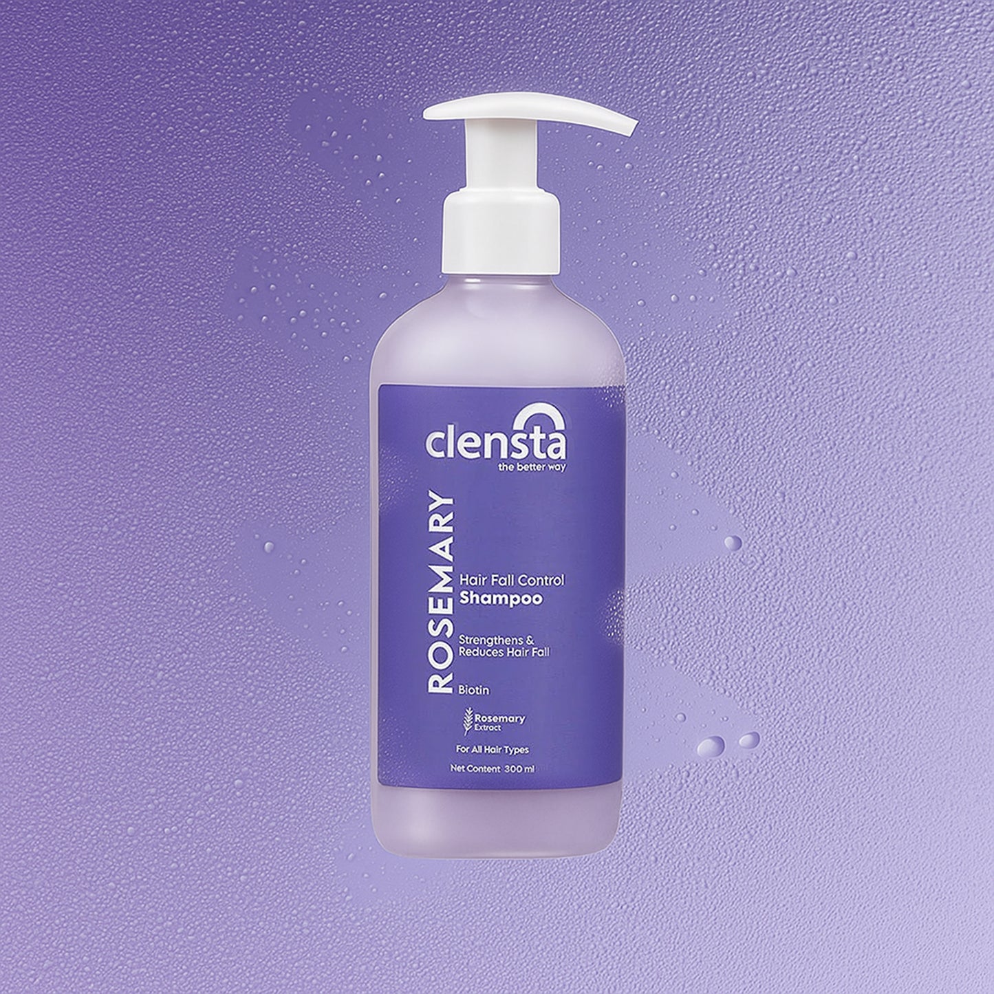 Clensta Rosemary Hair Fall Control Shampoo (300ml)