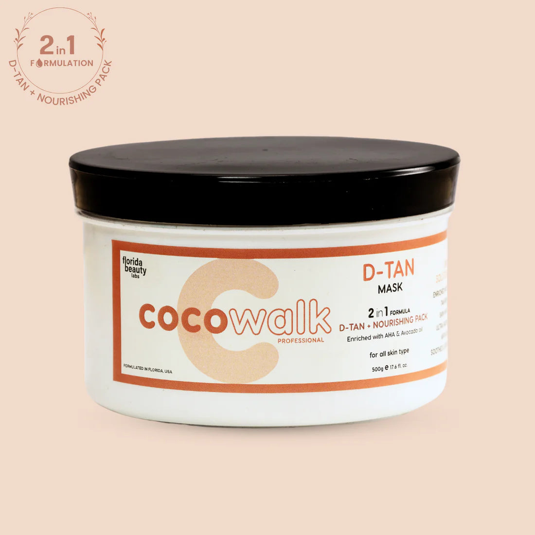 Combo Offer: Cocowalk D-Tan Mask 500g, + Sunscreen Gel SPF 50 PA++++ 50g, and Vitamin C Face Wash Gel 100ml.