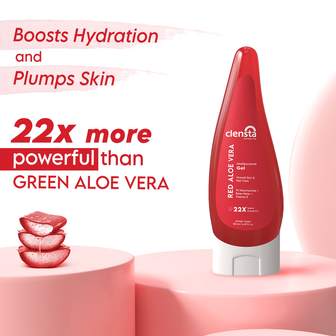 Clensta Red Aloe Vera Multi Purpose Gel (130ml)