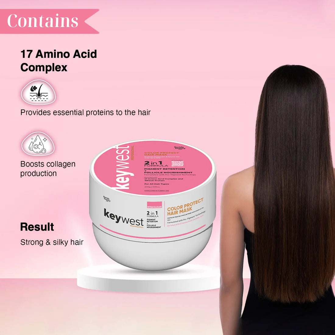 Keywest Professional Color Protect Kit (Shampoo + Conditioner + Hair Mask)