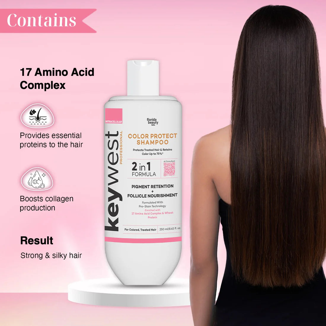 Keywest Professional Color Protect Kit (Shampoo + Conditioner + Hair Mask)