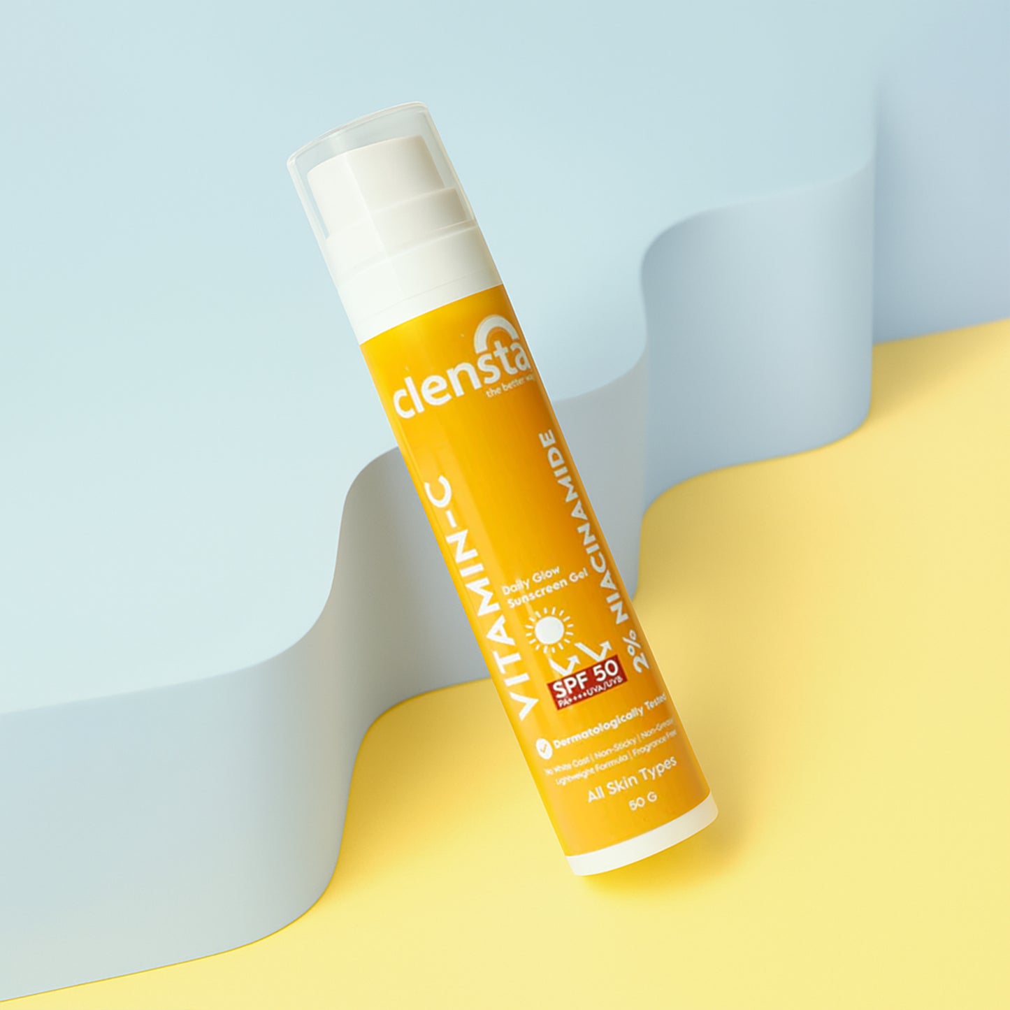 Clensta Vitamin C Daily Glow Sunscreen (50gm)