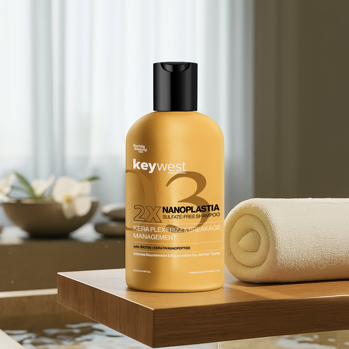Keywest Professional 2X Nanoplastia Sulphate Free Shampoo (250ml)