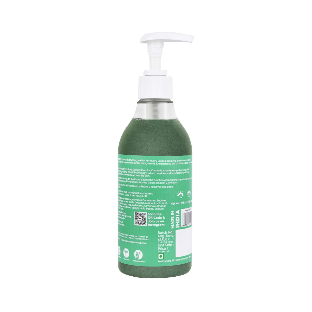Clensta Body Wash Exfoliate (275 Ml)