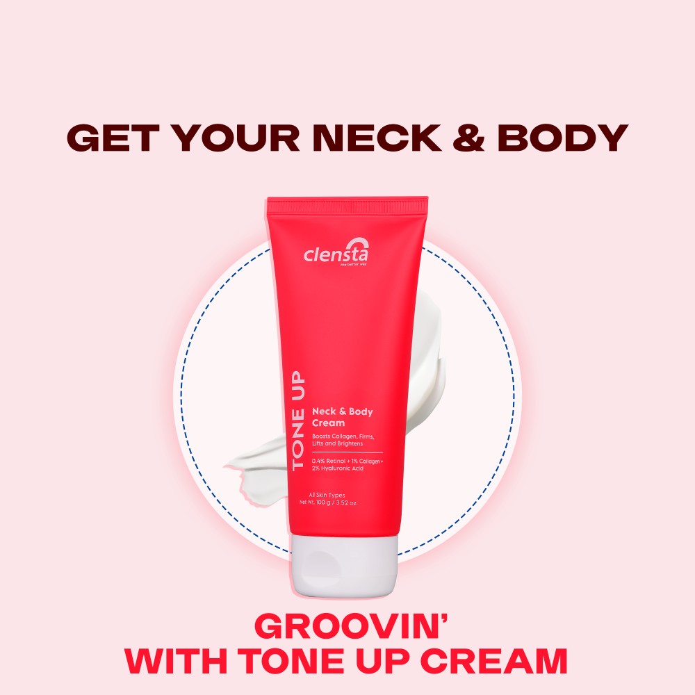 Clensta Tone Up Neck And Body Cream (100gm)