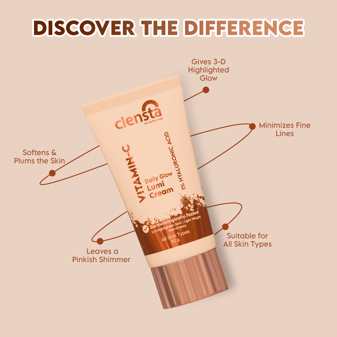 Clensta Vitamin C Daily Glow Lumi Cream (30gm)