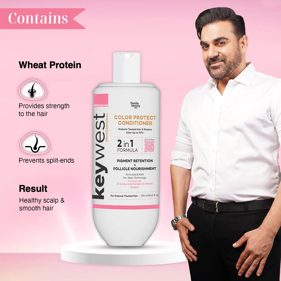 Keywest Professional Color Protect Kit (Shampoo + Conditioner + Hair Mask)