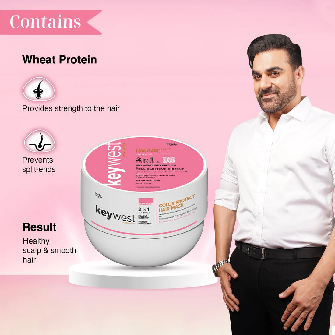 Keywest Professional Color Protect Kit (Shampoo + Conditioner + Hair Mask)