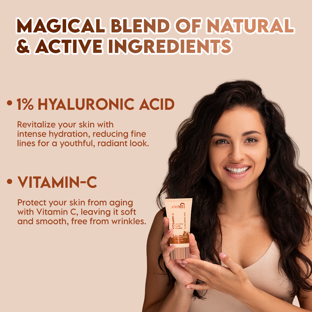 Clensta Vitamin C Daily Glow Lumi Cream (30gm)