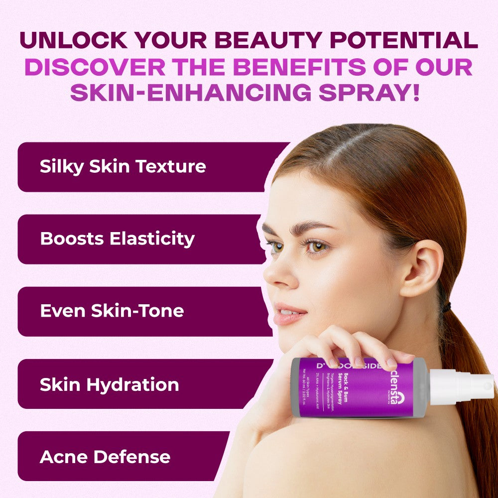 Clensta D' Good Side Back And Bum Serum Spray (60ml)