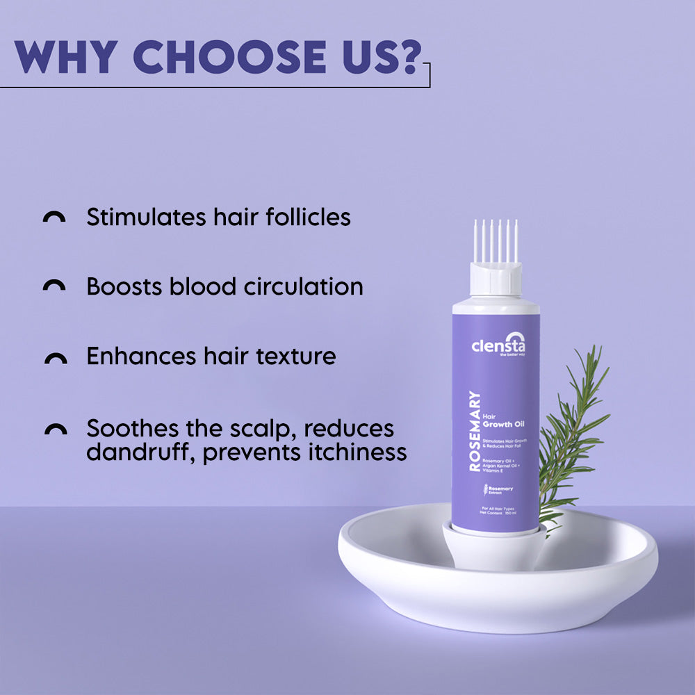 Clensta Rosemary Hair Growth Oil (150ml)