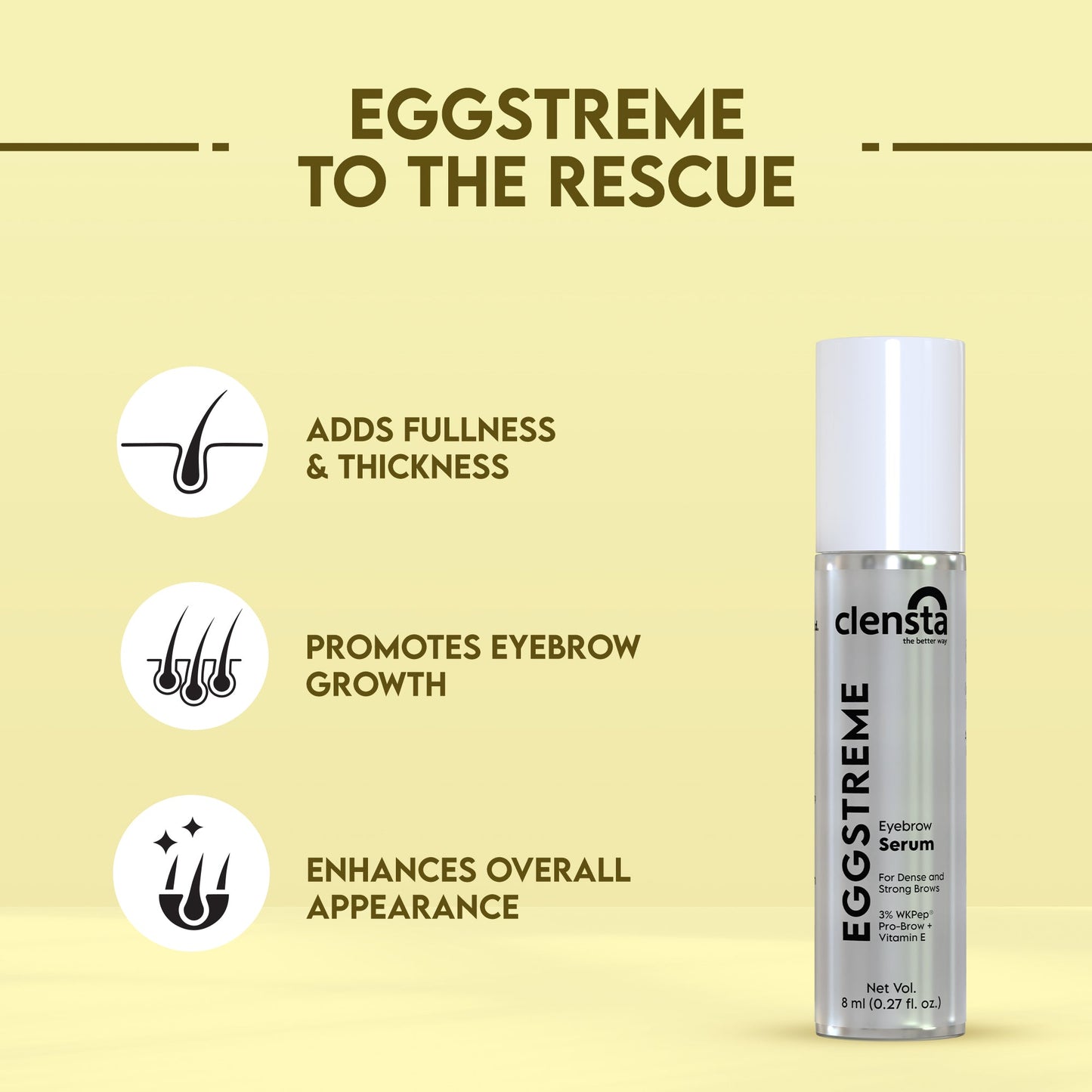 Clensta Eggstreme Eyebrow Serum (8ml)