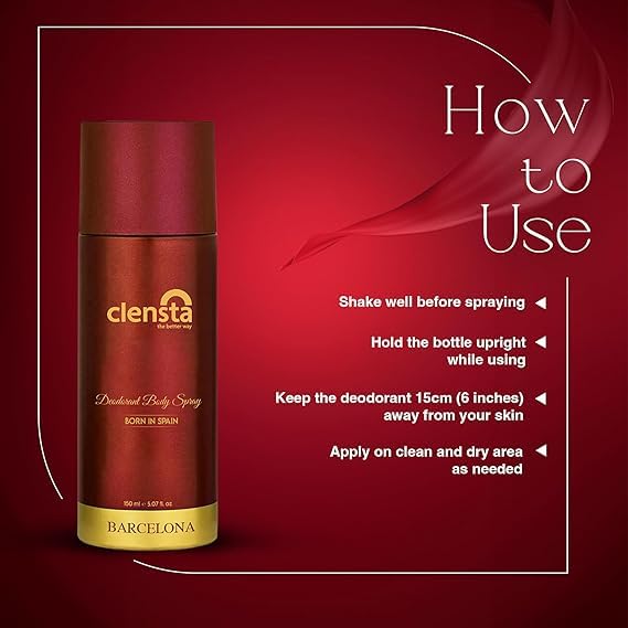 Clensta BARCELONA Deodorant for Men (150ml)