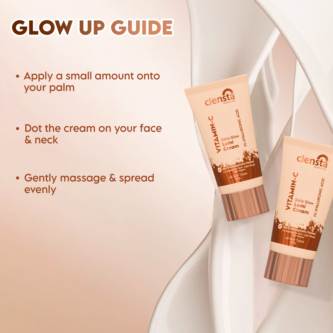 Clensta Vitamin C Daily Glow Lumi Cream (30gm)