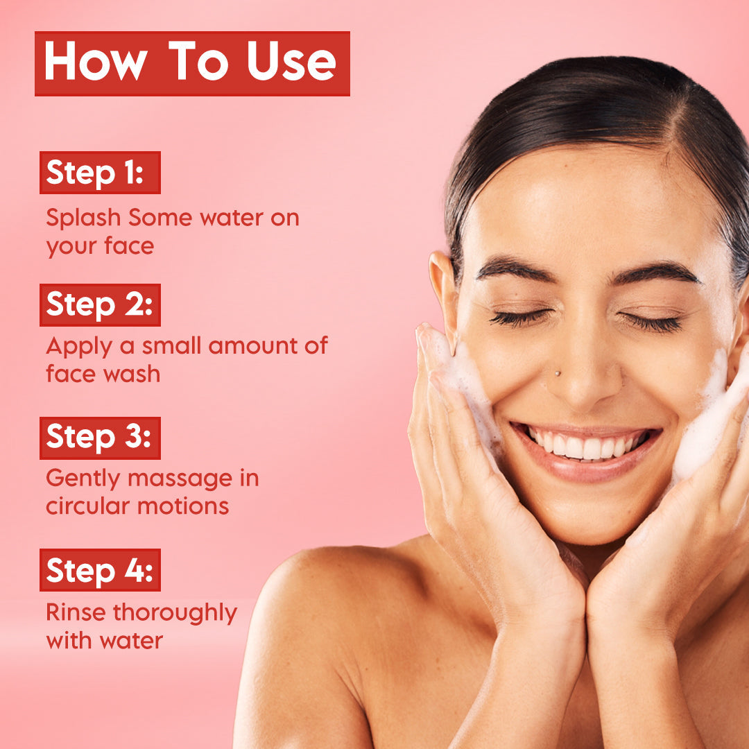 Clensta Red Aloe Vera Skin Glow Face Wash (100ml)