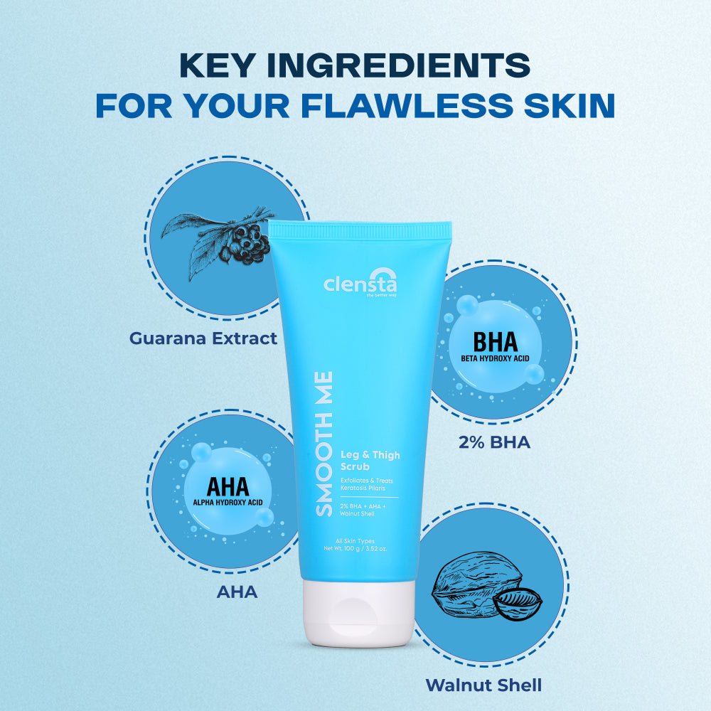 Clensta Smooth Me Legs And Thigh Scrub (100gm)