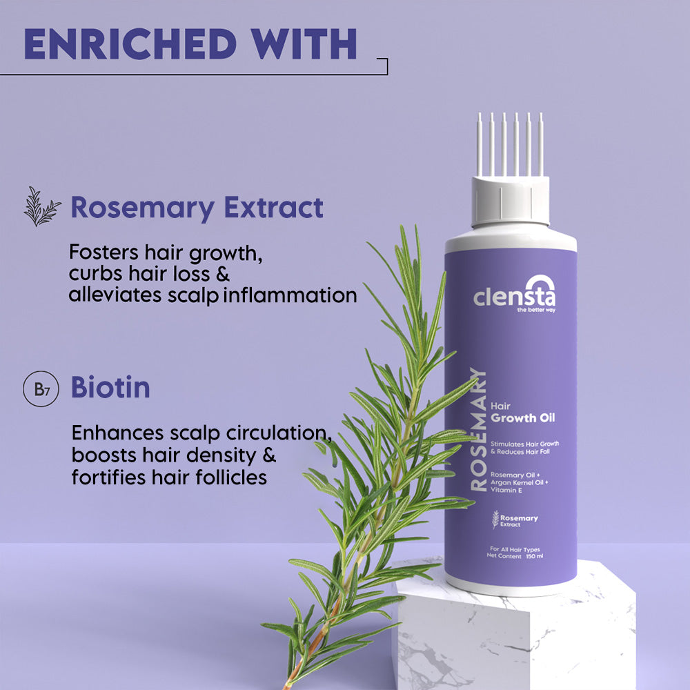 Clensta Rosemary Hair Growth Oil (150ml)