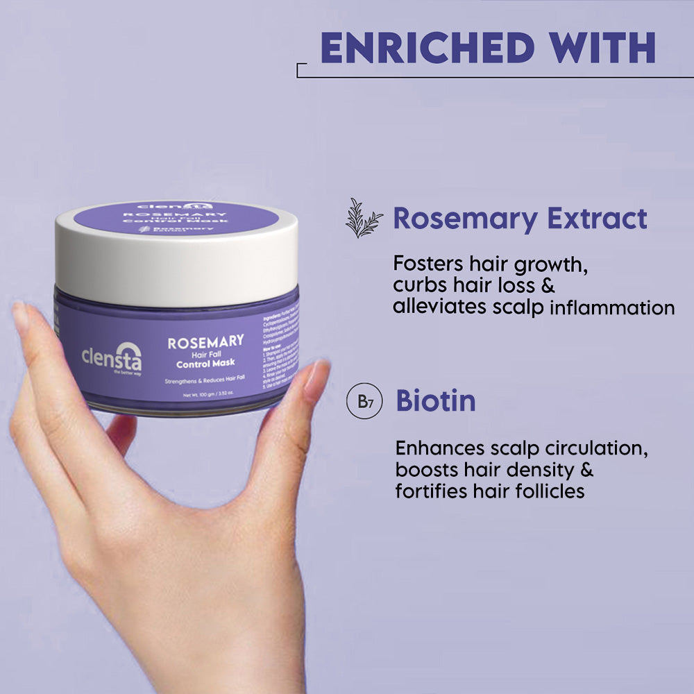 Clensta Rosemary Hair Growth Mask (100gm)