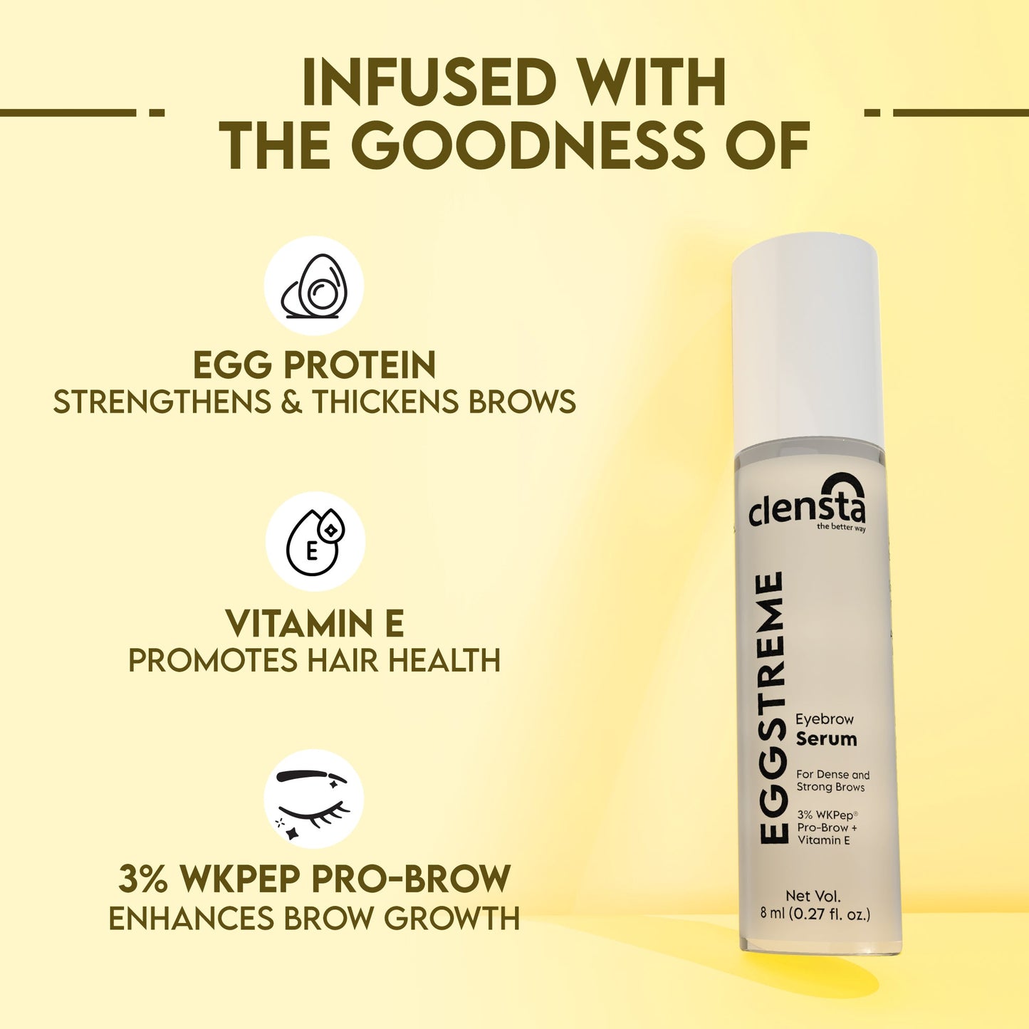 Clensta Eggstreme Eyebrow Serum (8ml)