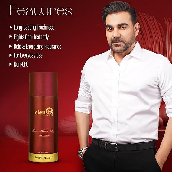 Clensta BARCELONA Deodorant for Men (150ml)