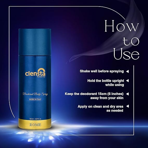 Clensta Rome Deodorant for Men (150ml)