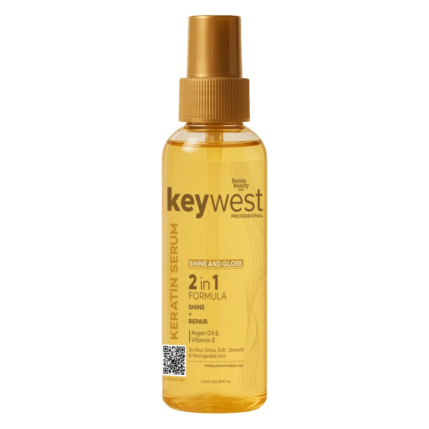 Keywest Professionals Shine and Gloss Hair Serum (100ml)
