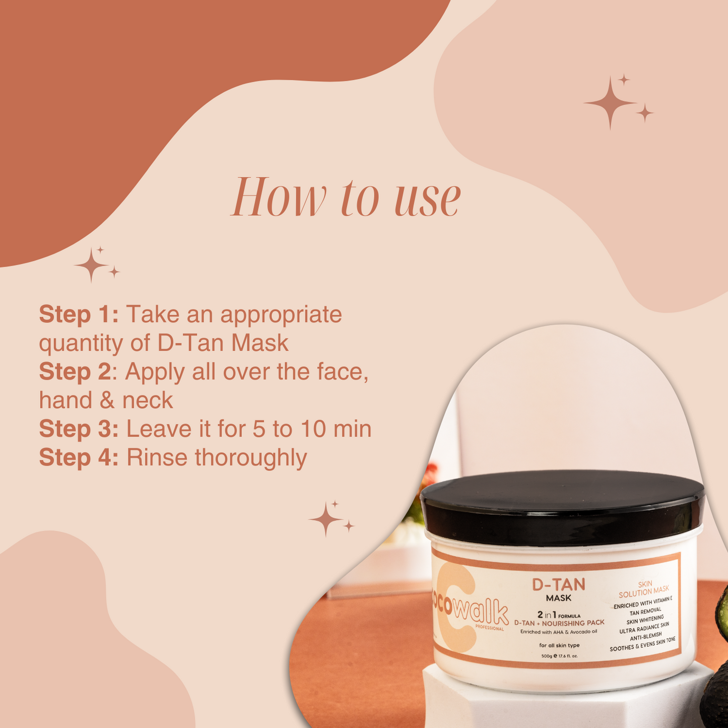 Co.Co.Walk Professional D-tan Mask (500gm)