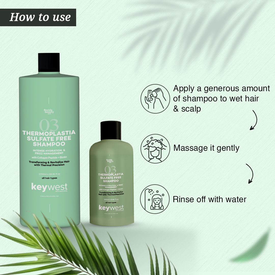 Keywest Professional Thermoplastia Sulphate Free Shampoo (250ml)