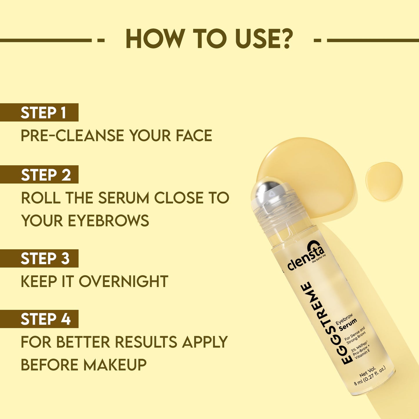 Clensta Eggstreme Eyebrow Serum (8ml)