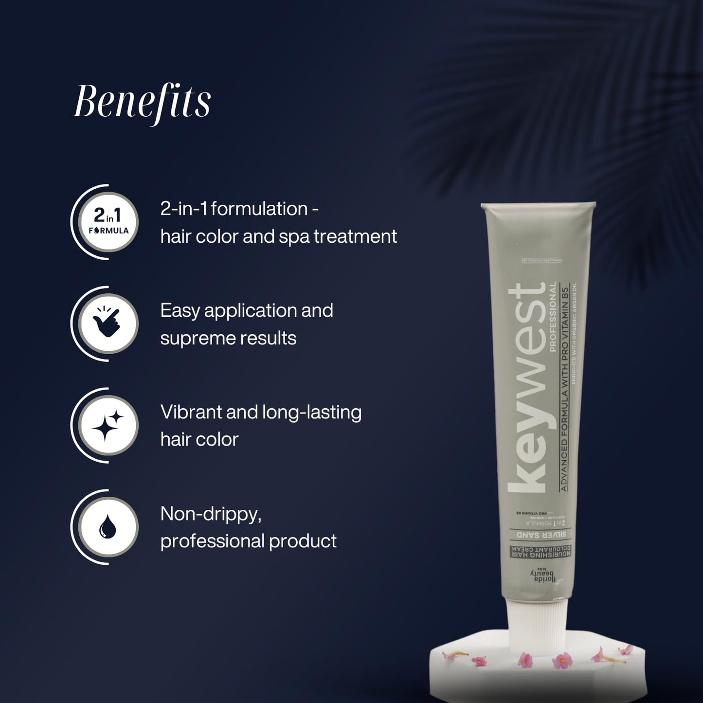 Keywest Professional Silver Sand Hair Color Cream (80g)