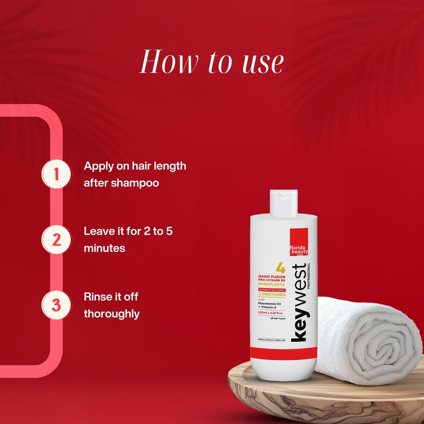 Keywest Professional Nanoplastia Sulphate Free Conditioner (100ml)