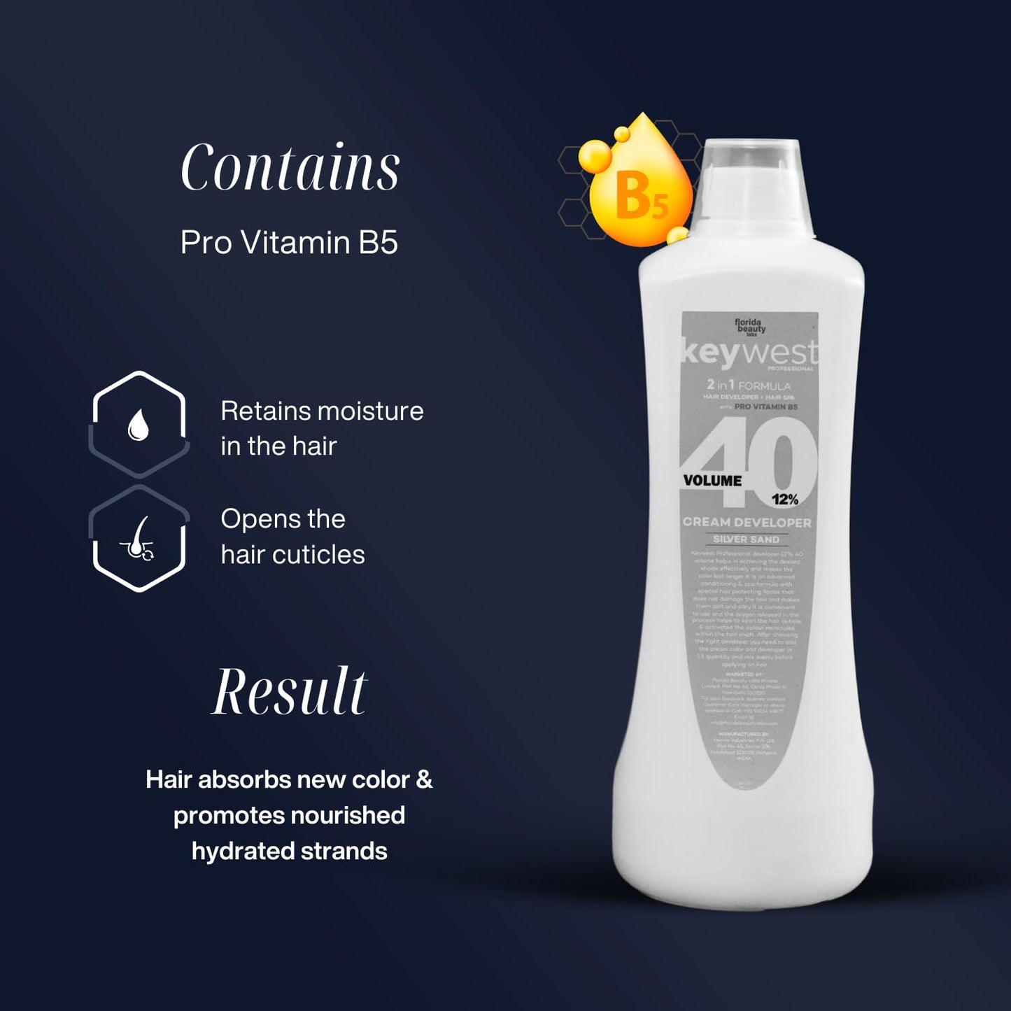 Keywest Professional Silver Sand Developer 40 Vol 12% 1000ml