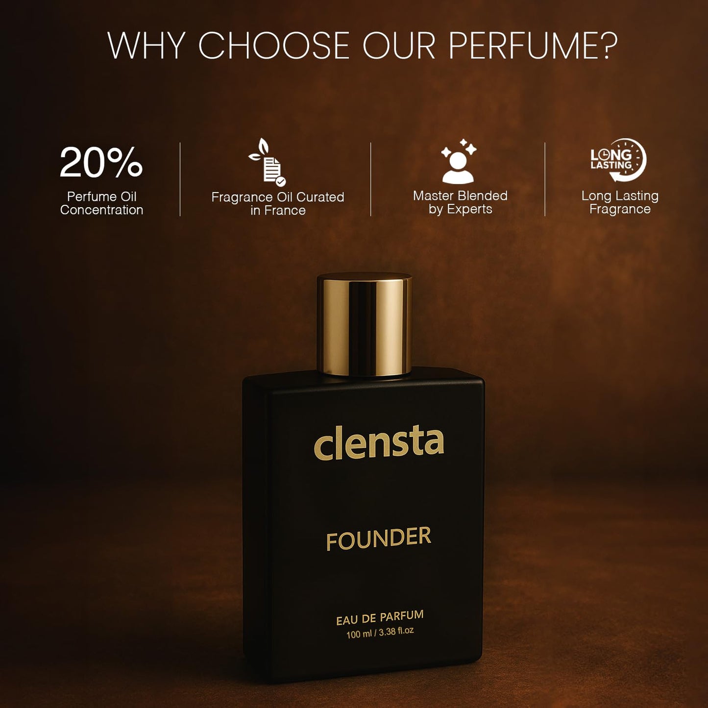 Clensta Founder EDP Perfume for Men (100ml)