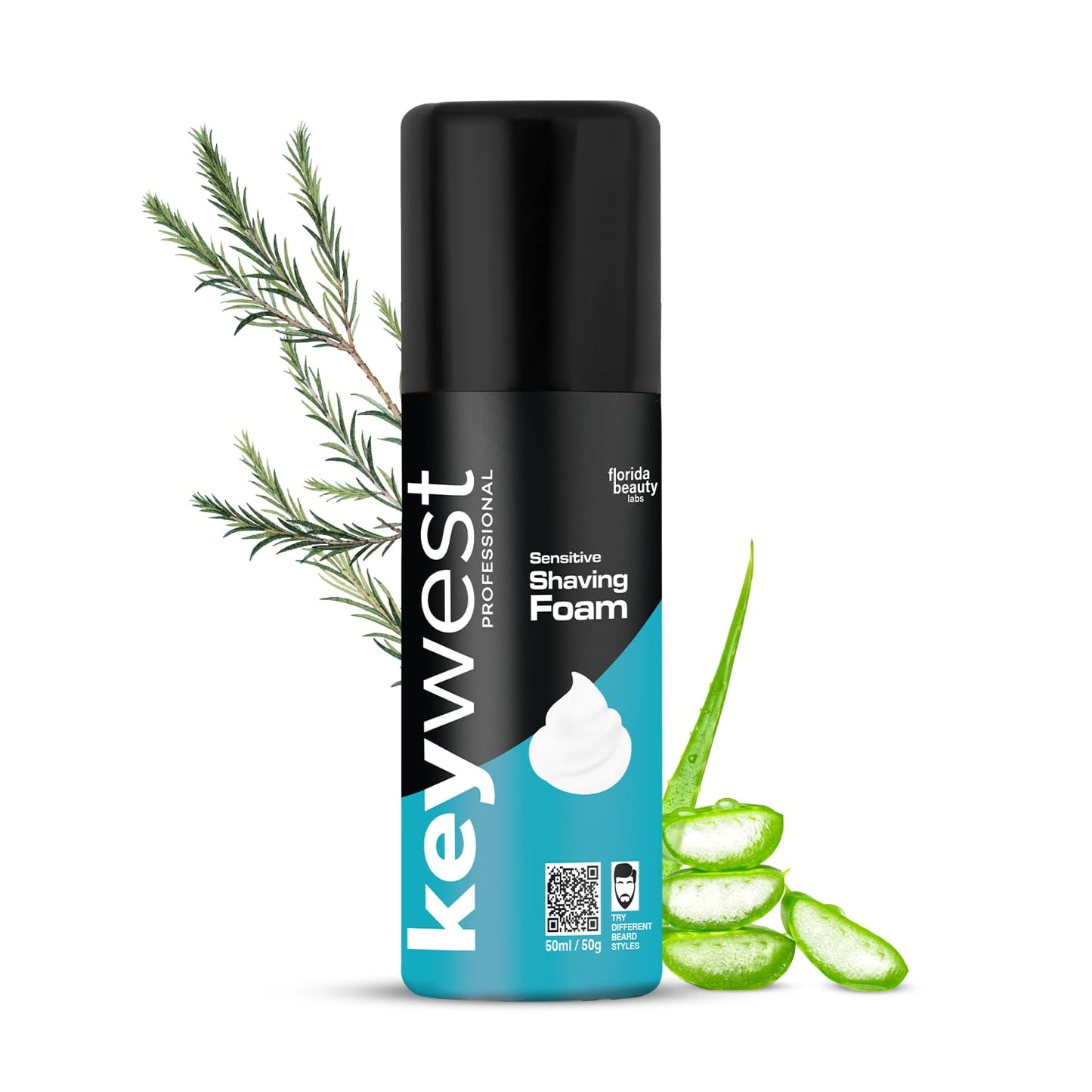 Keywest Sensitive Pre Shaving Foam for Men (50gm)