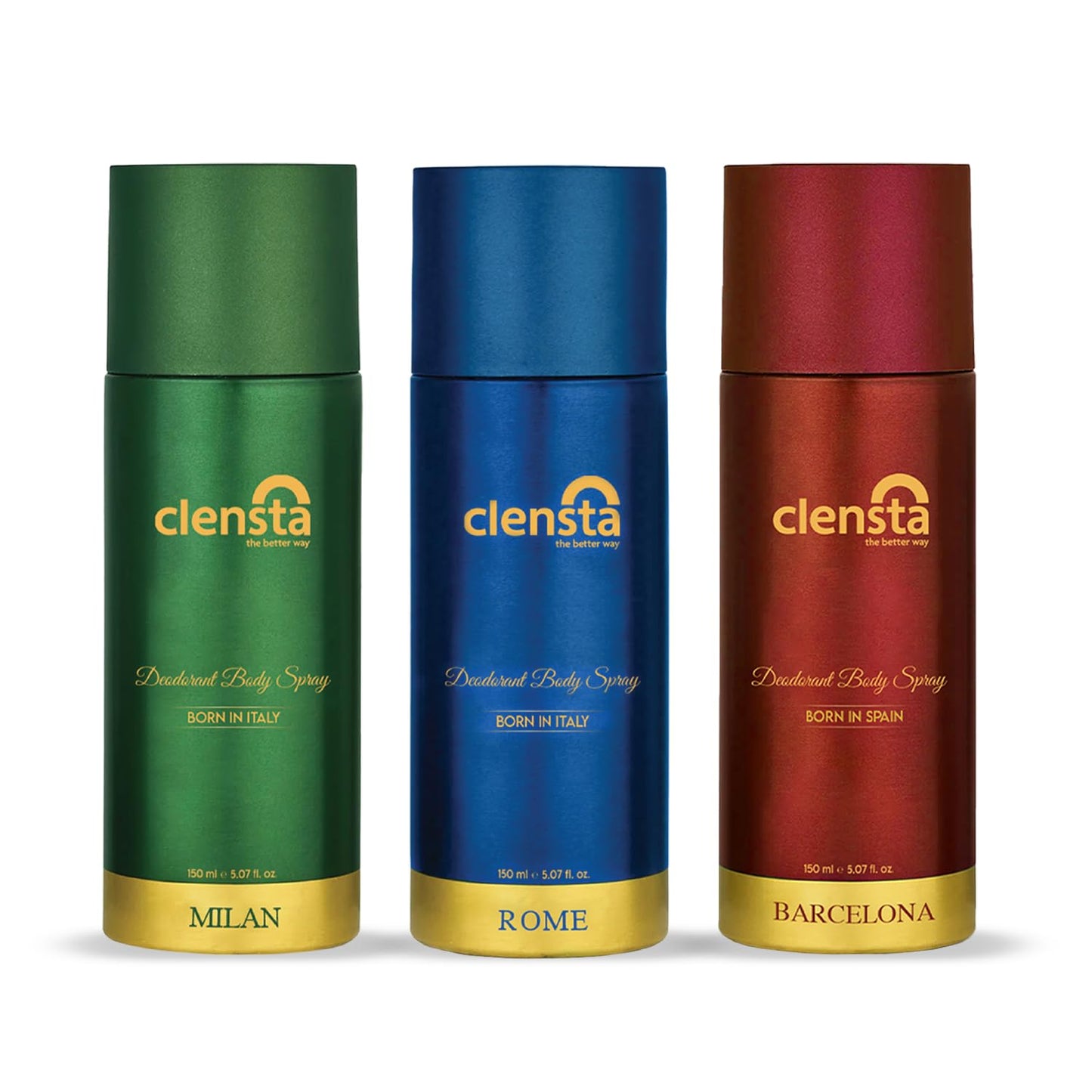 Clensta Deodorant for Men (Pack of 3) - 150ml
