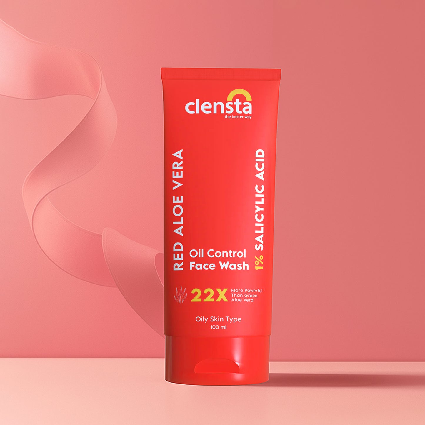 Clensta Red Aloe Vera Oil Control Face Wash (100ml)