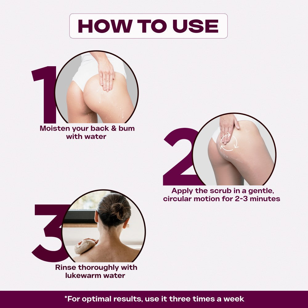 Clensta D' Good Side Back And Bum Scrub (100gm)