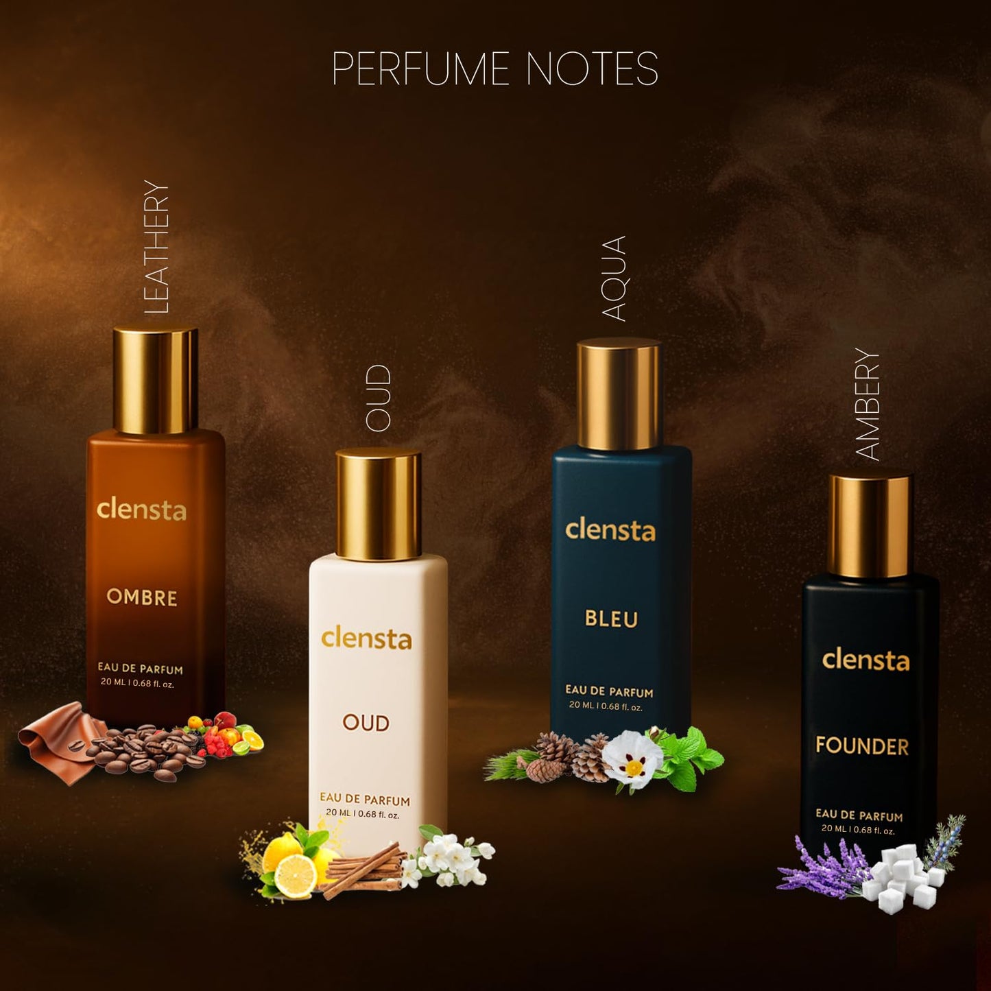 Clensta Luxury Eau De Parfum (Pack of 4) - 20ml
