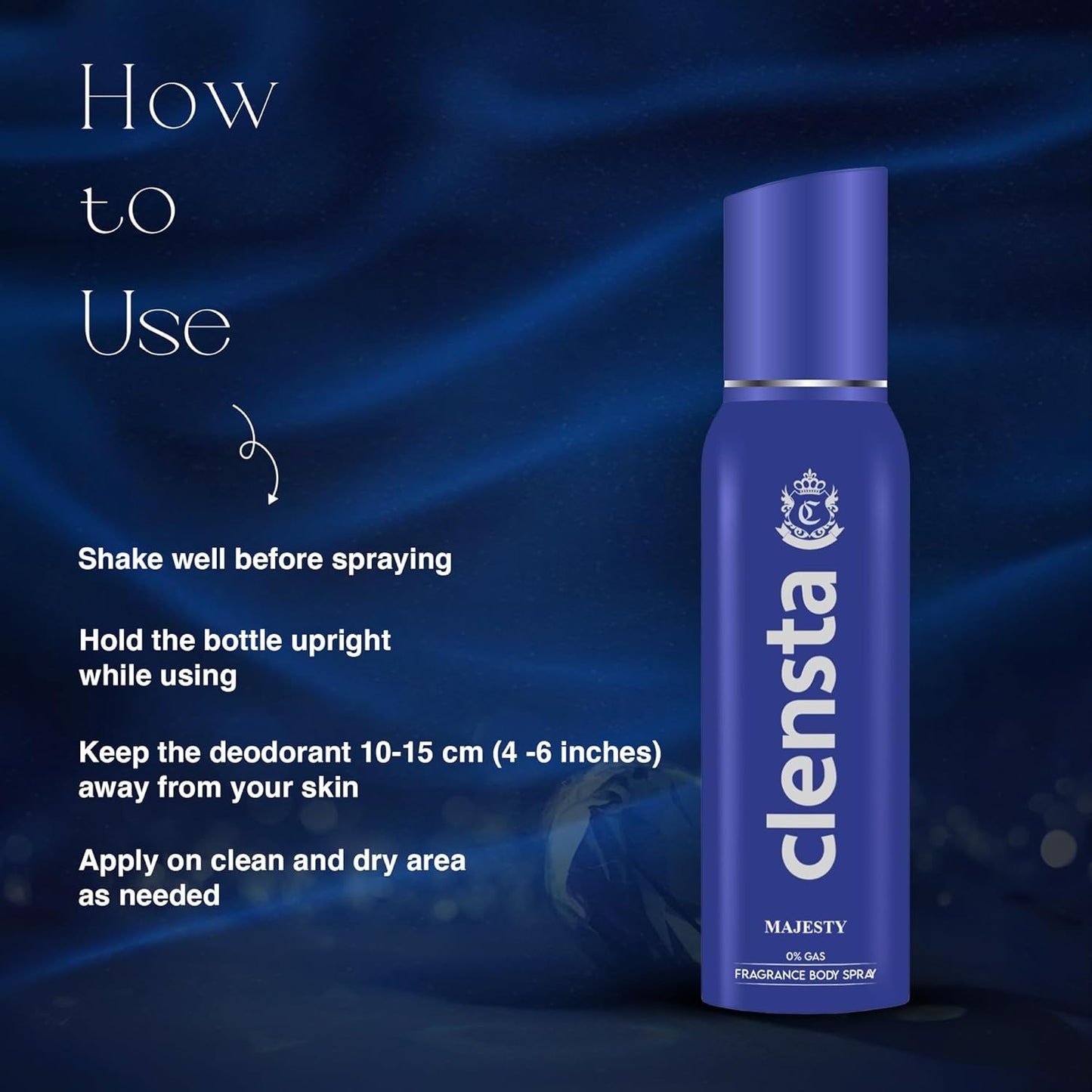 Clensta Deo Perfume (Pack of 4) - 150ml