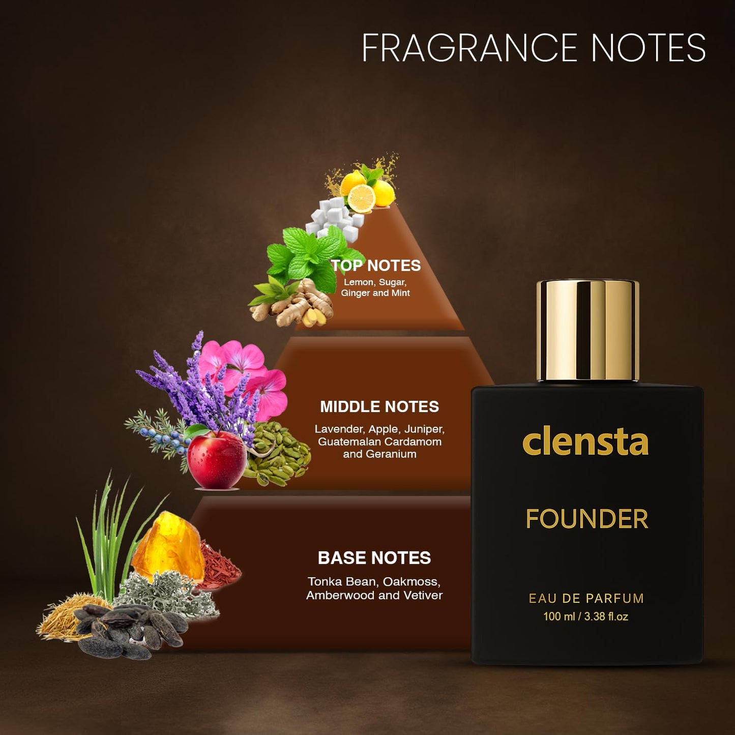 Clensta Founder EDP Perfume for Men (100ml)