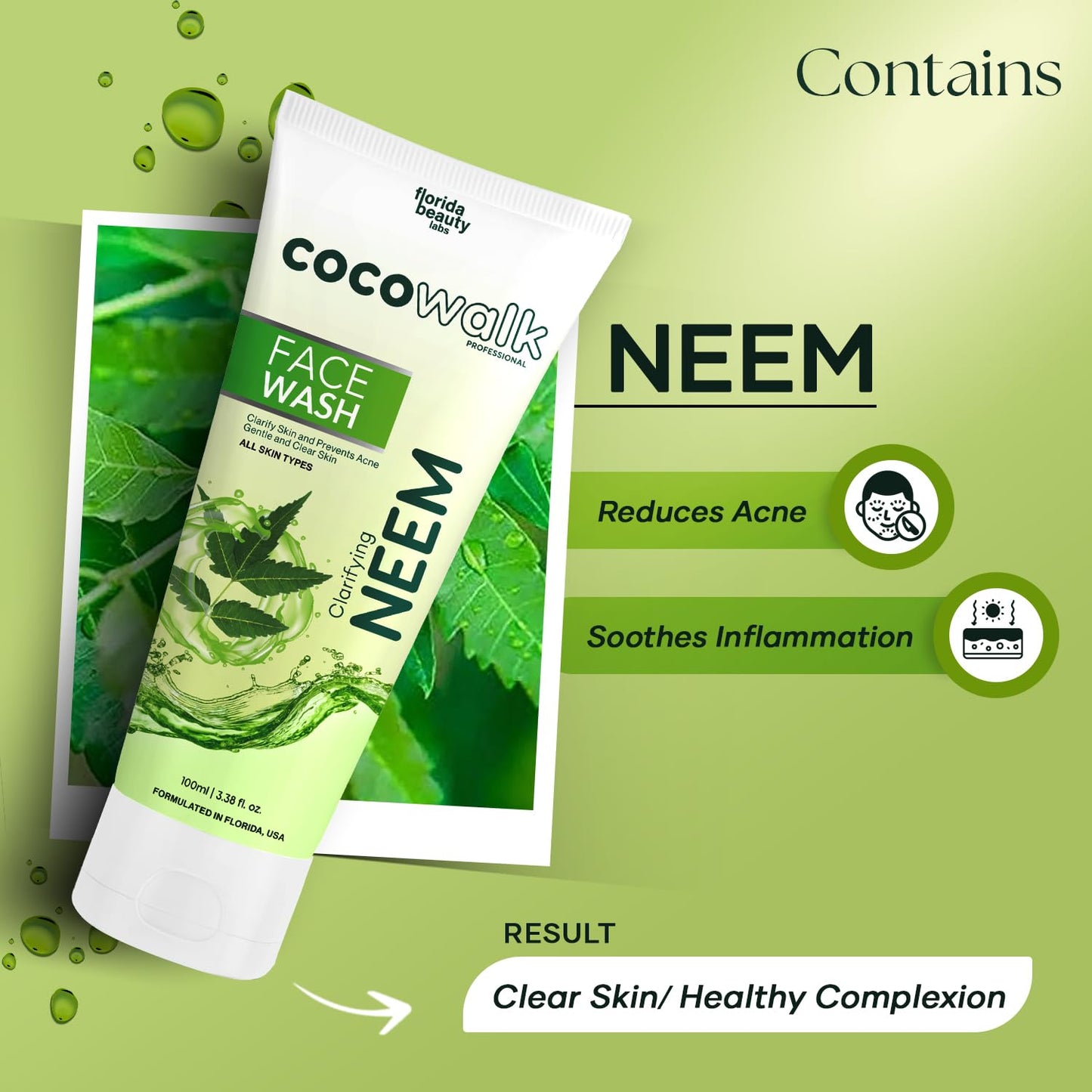Cocowalk Clarifying Neem Face Wash 100ml