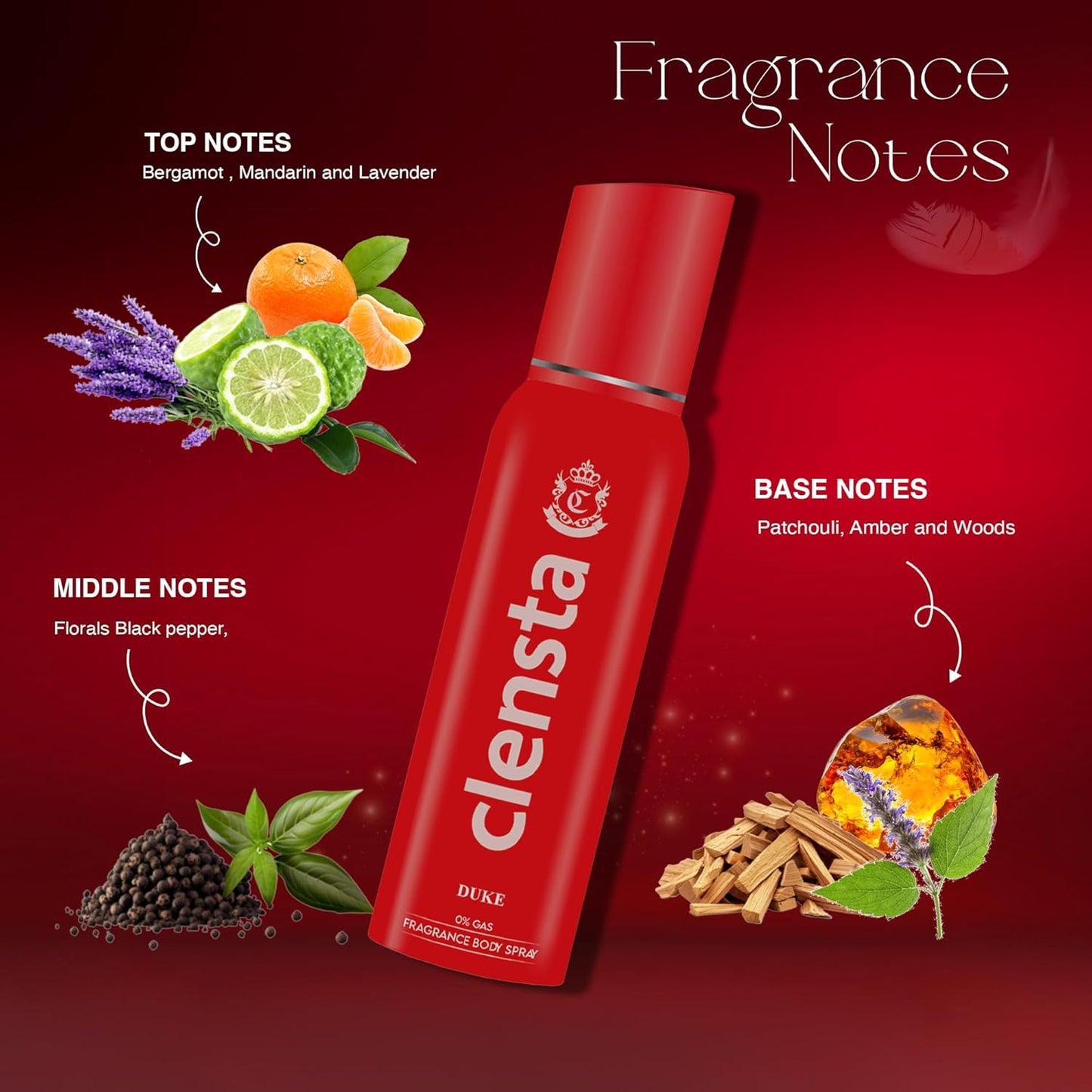 Clensta Deo Perfume (Pack of 4) - 150ml