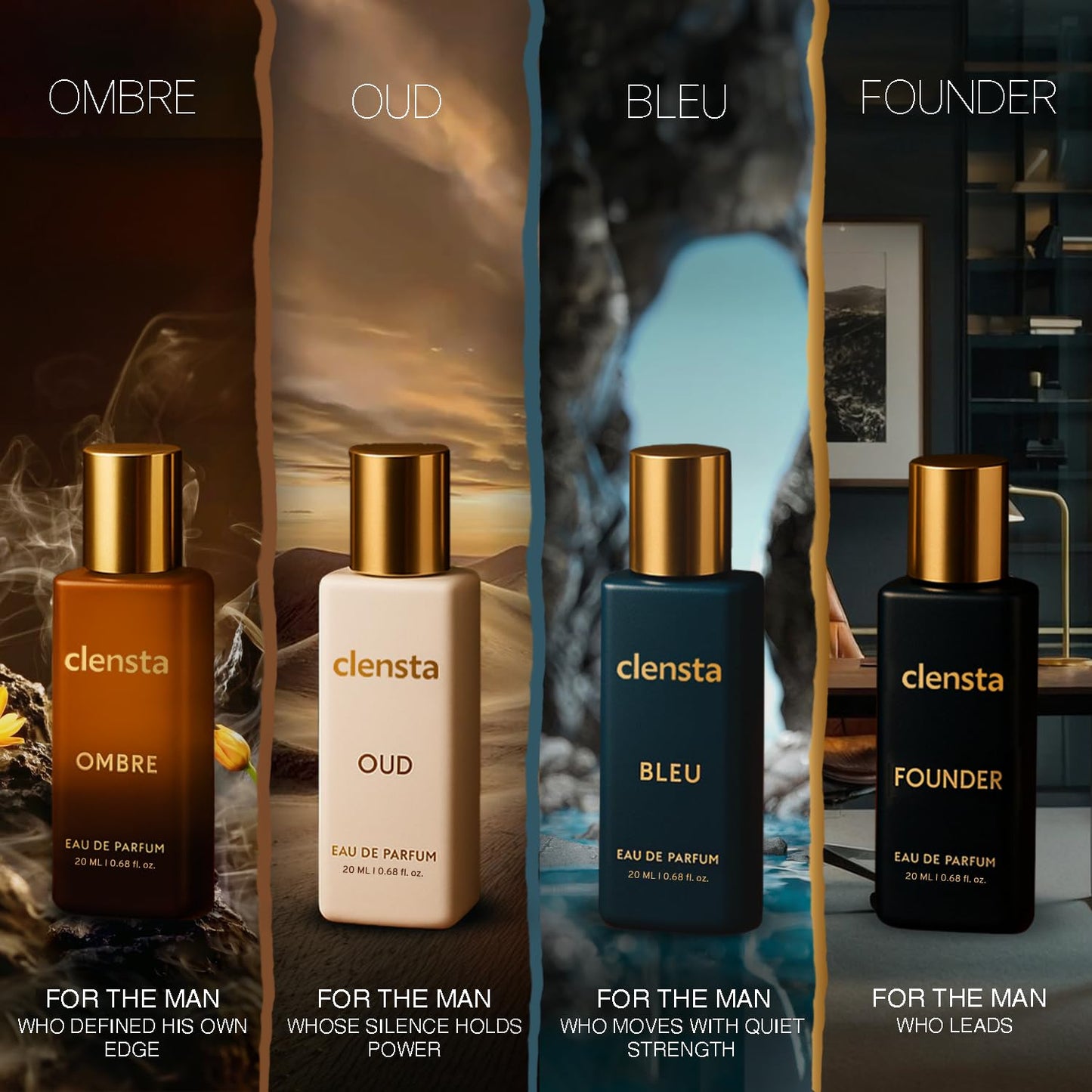 Clensta Luxury Eau De Parfum (Pack of 4) - 20ml