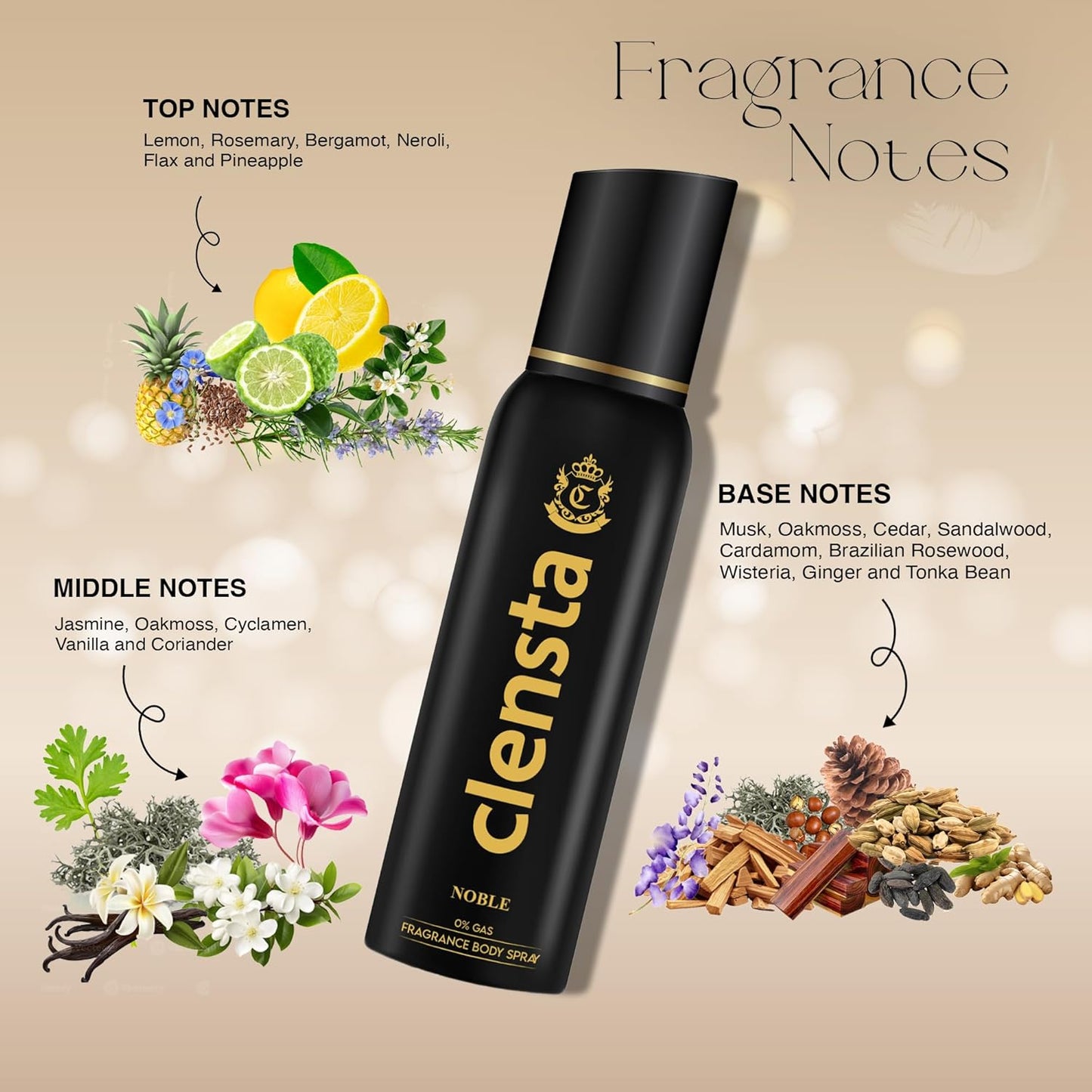 Clensta Deo Perfume (Pack of 4) - 150ml
