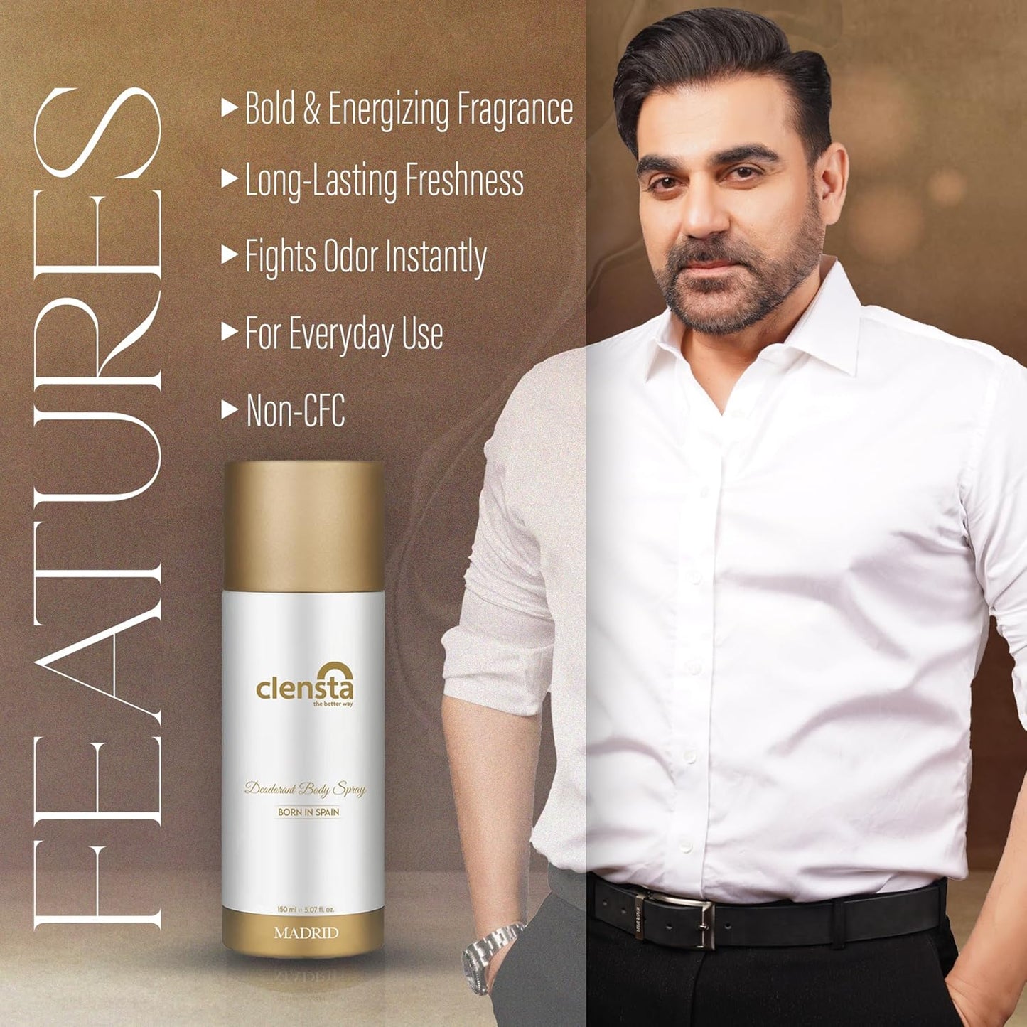 Clensta Deodorant for Men (Pack of 2) - 150ml