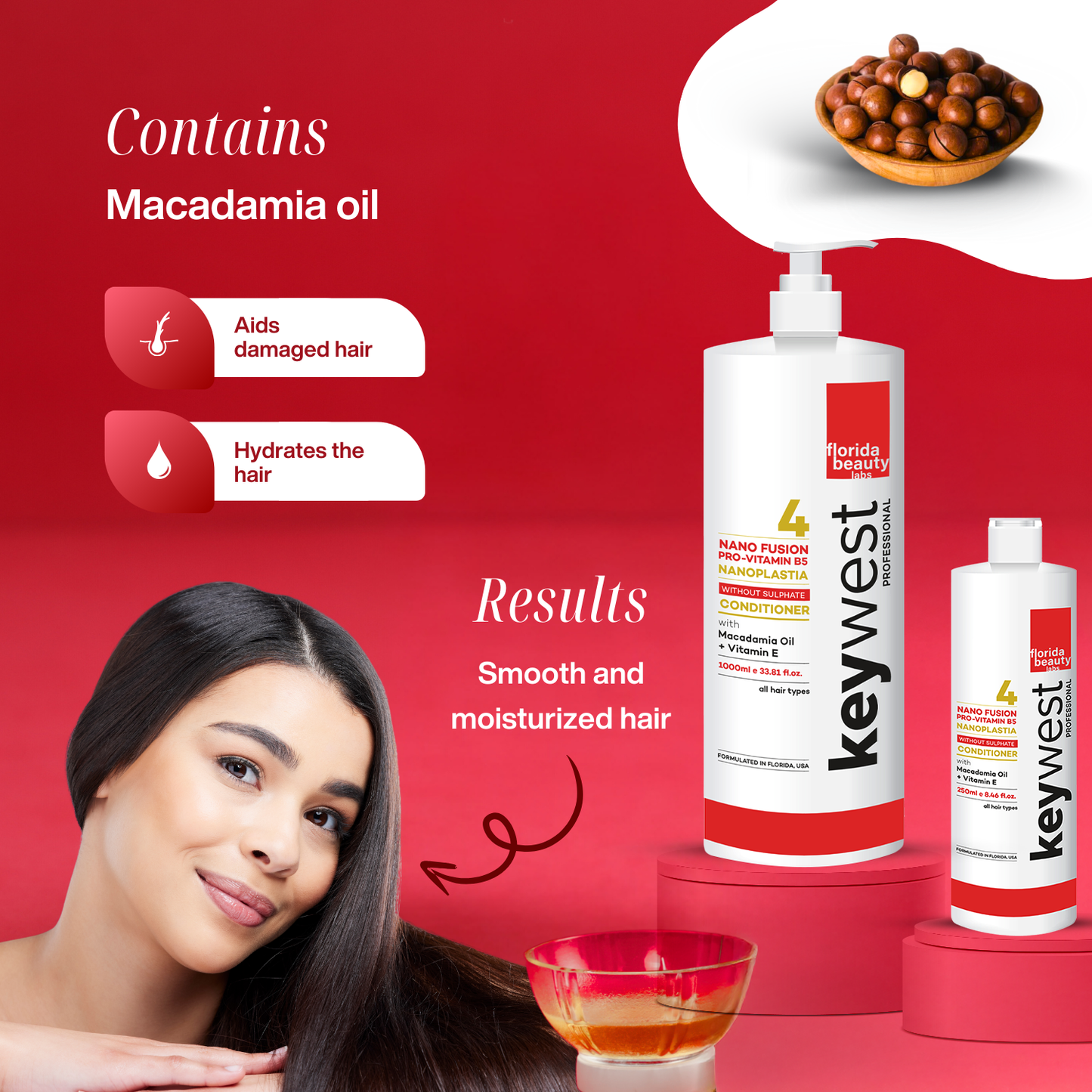 Keywest Professional Nanoplastia Sulphate-free Conditioner (1000ml)