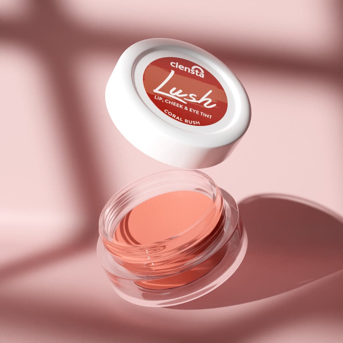 Clensta Lush & Blush Lip, Cheek & Eye Tint - Coral Crush (5gm)