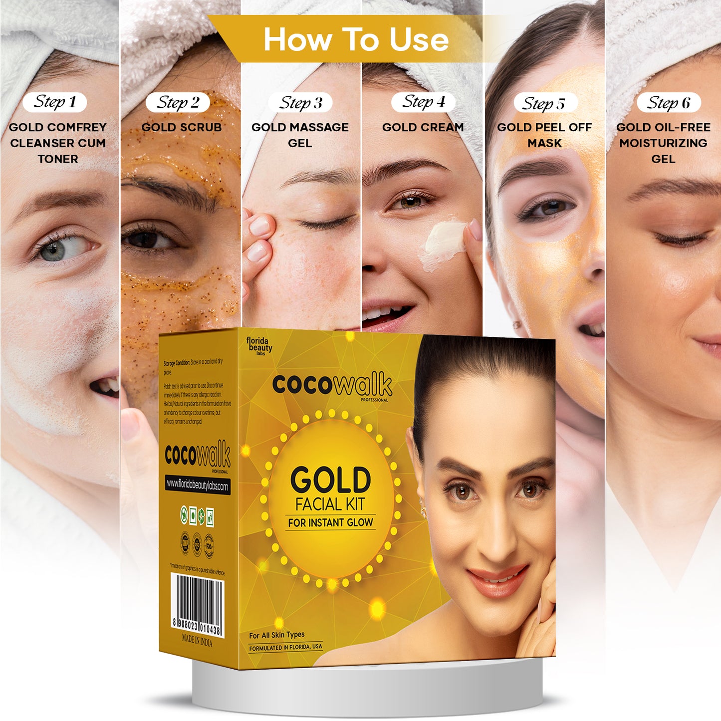 Co.Co.Walk Professional Gold Facial Kit (60gm)