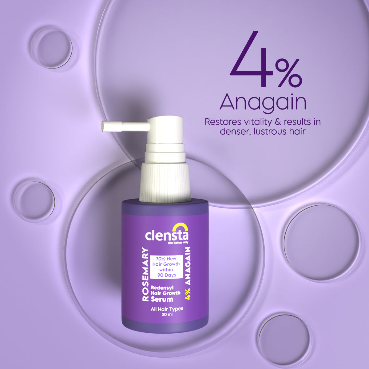 Clensta Rosemary Redensyl Hair Growth Serum (30ml)