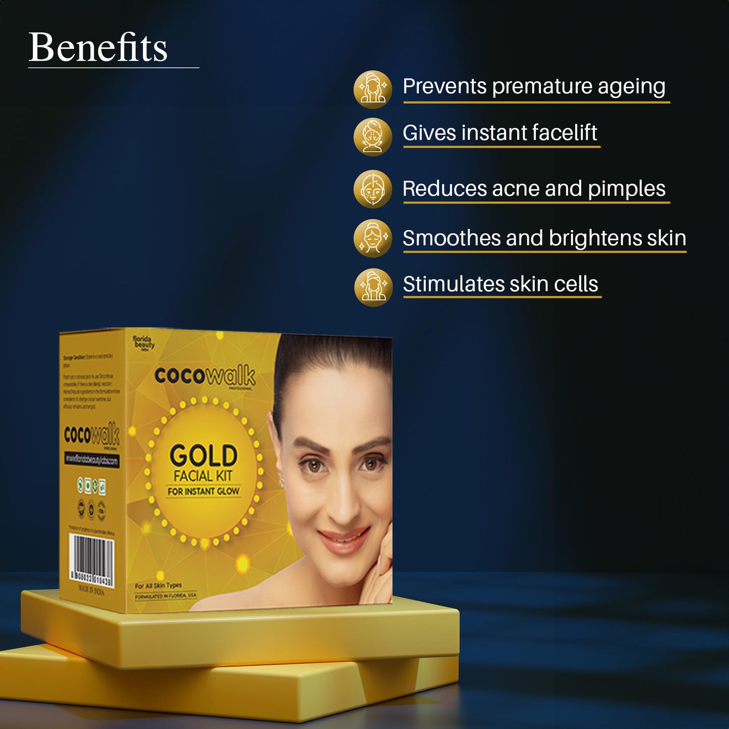 Co.Co.Walk Professional Gold Facial Kit (60gm)